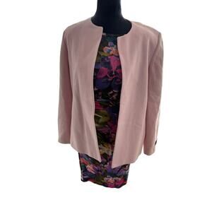 Women's Size 10 Vintage Harvé Benard Light Pink Wool Cashmere Blend Jacket NWT